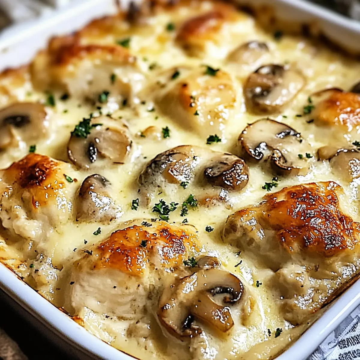 Irresistible Creamy Chicken and Mushroom Bake for Effortless Dinners 1