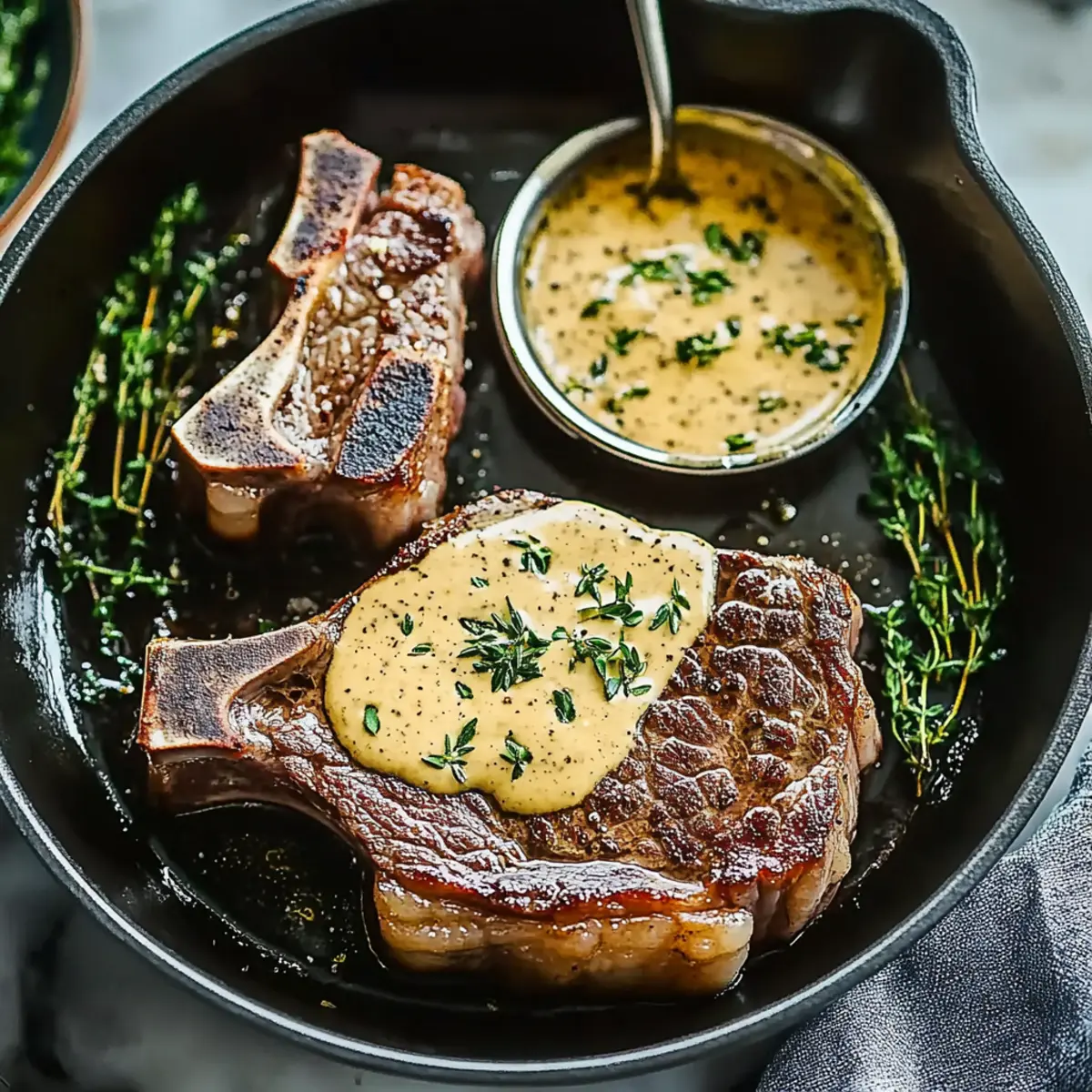 Sizzle & Savory: Ultimate Juicy Oven-Baked Steak with Creamy Pan Sauce 2