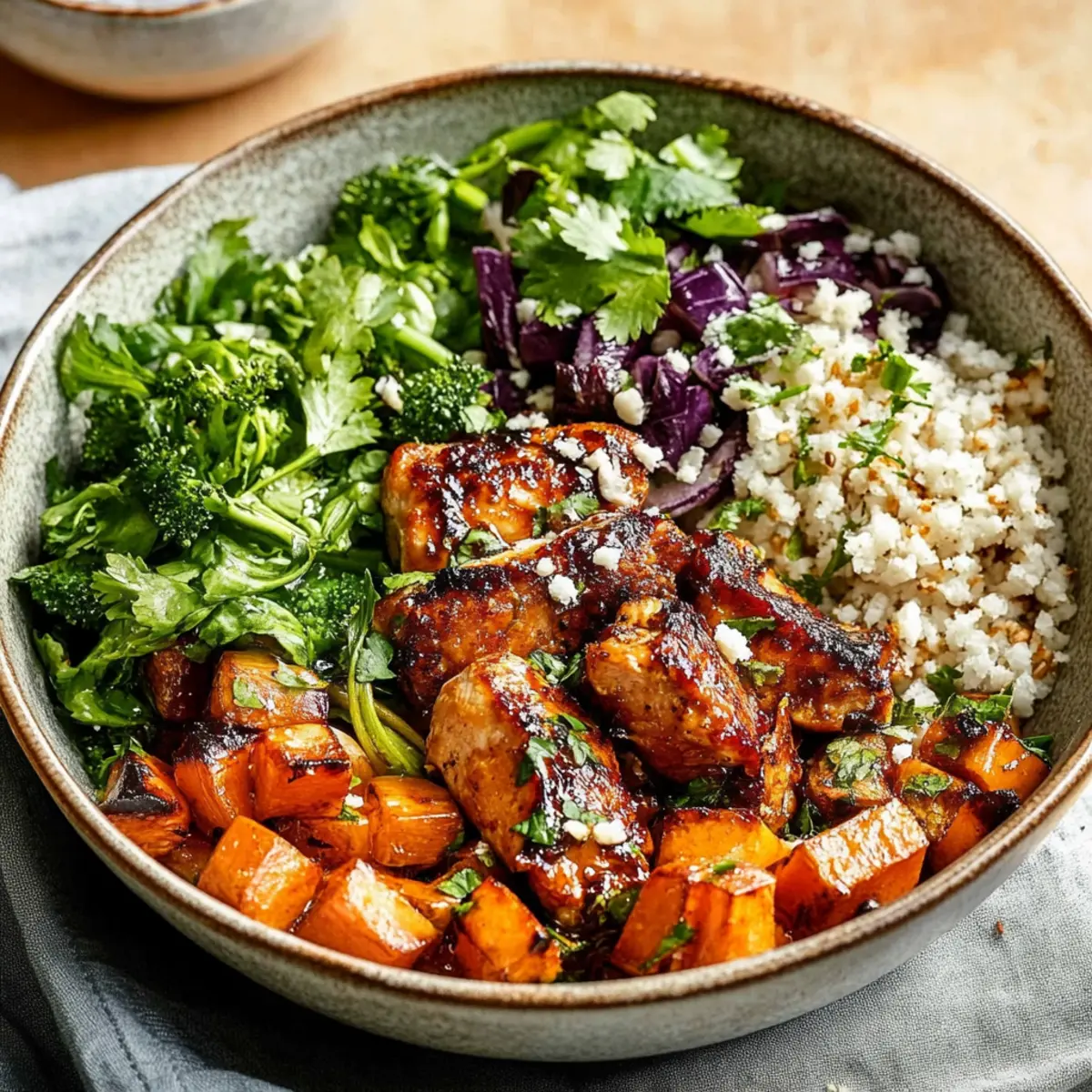 Flavorful Sheet Pan Hot Honey Chicken & Veggie Glow Bowls 3