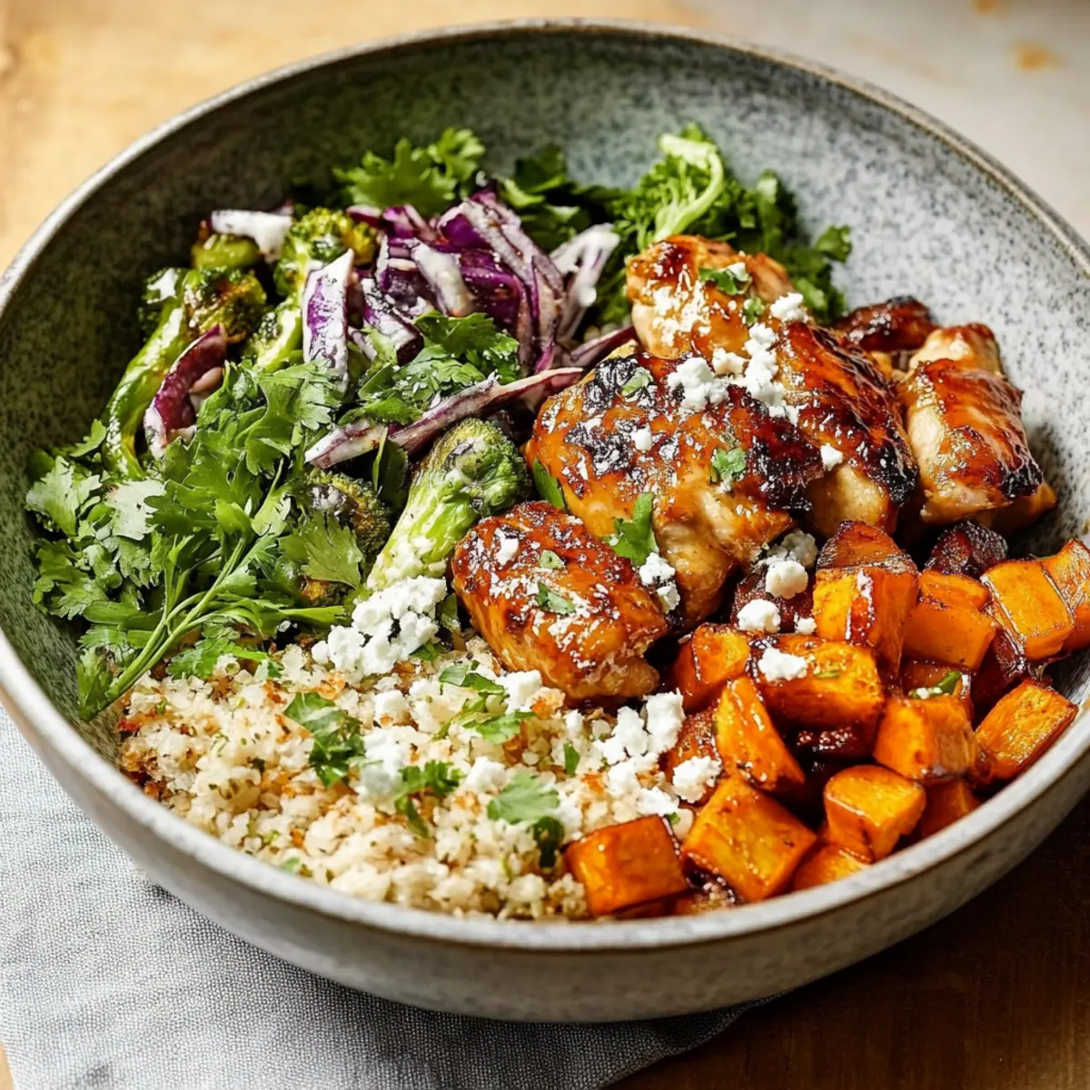 Flavorful Sheet Pan Hot Honey Chicken & Veggie Glow Bowls 1
