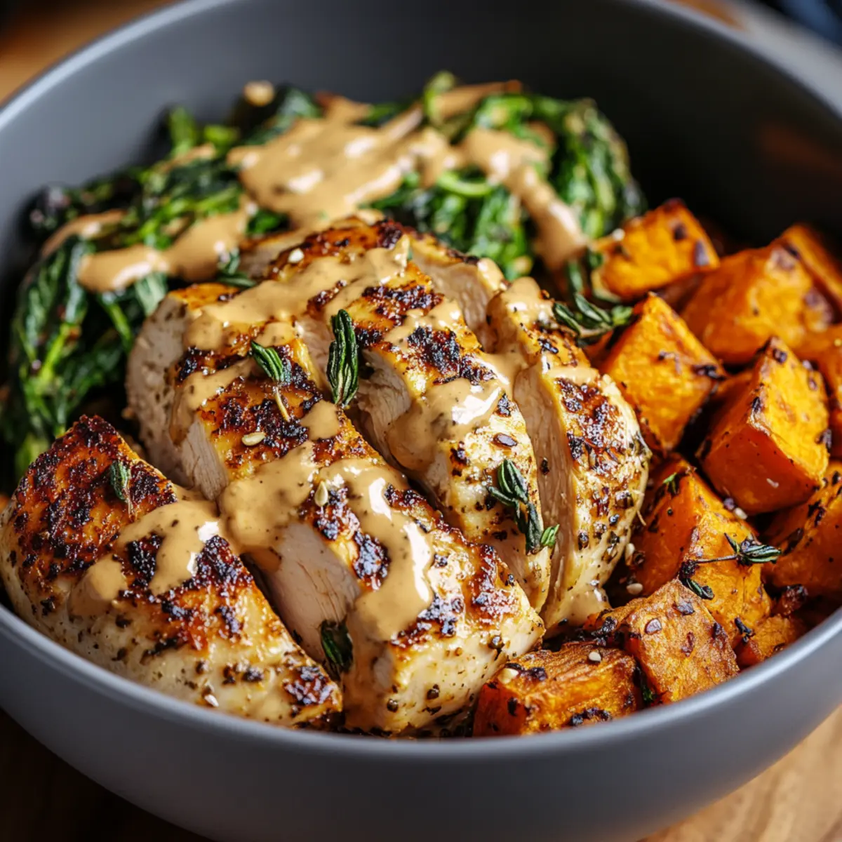 Delightful Maple Dijon Chicken & Sweet Potato Bowls You’ll Love 1 uifnsrvsubgsrmtlz9qn