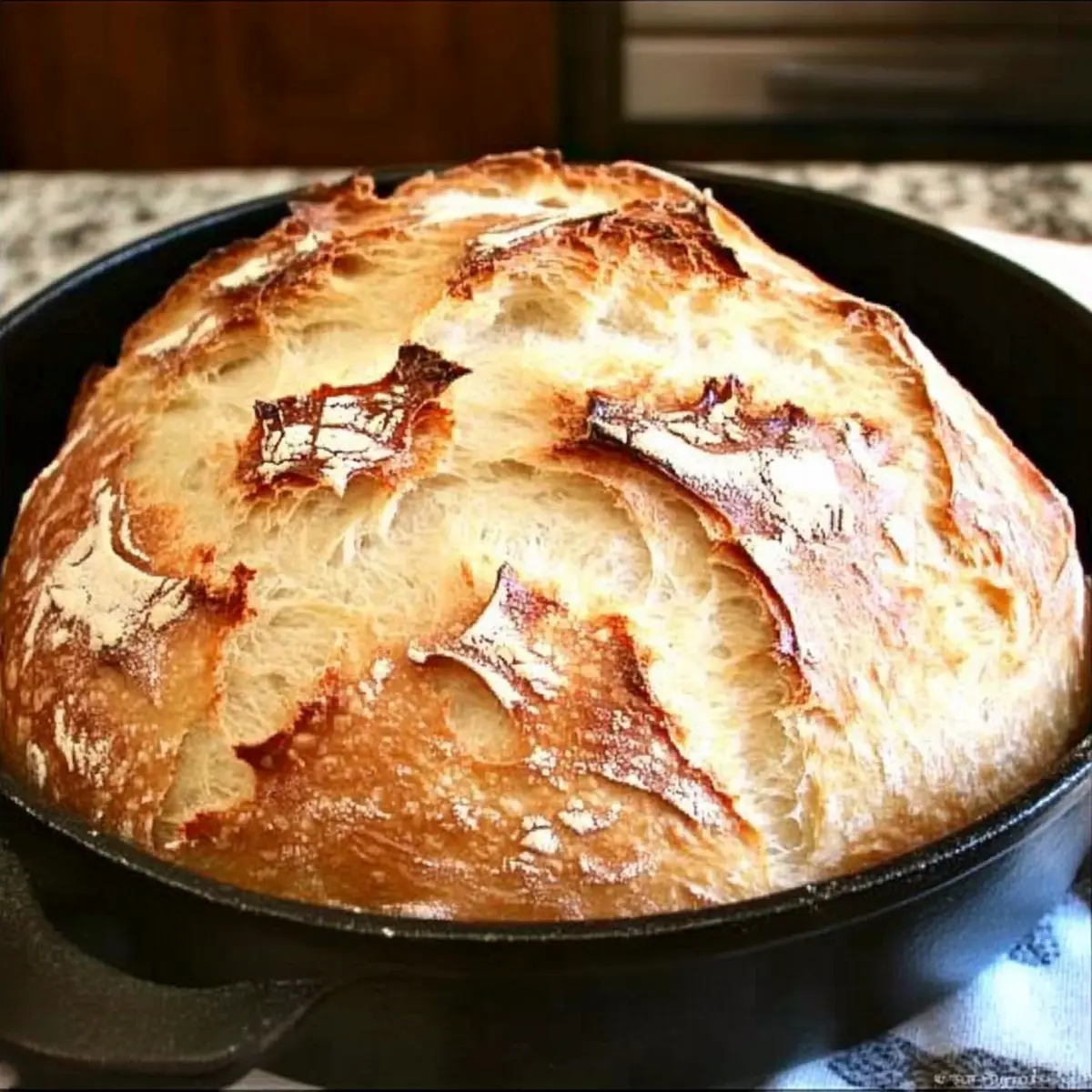 Effortless Easy, No-Knead Dutch Oven Crusty Bread at Home 2