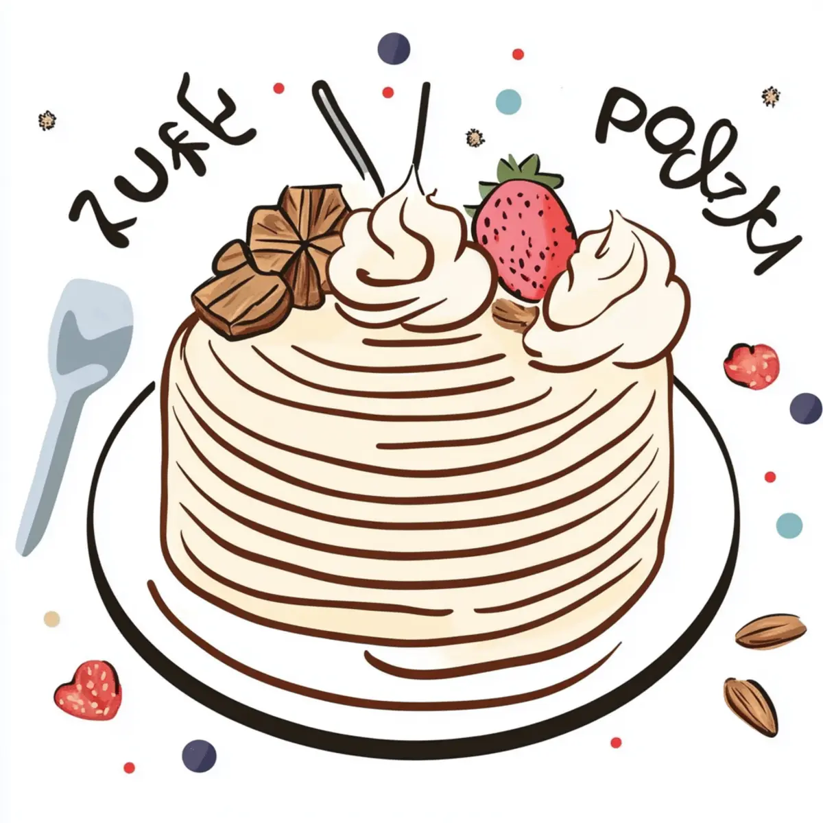 Vanilla & Speculoos Crêpe Cake