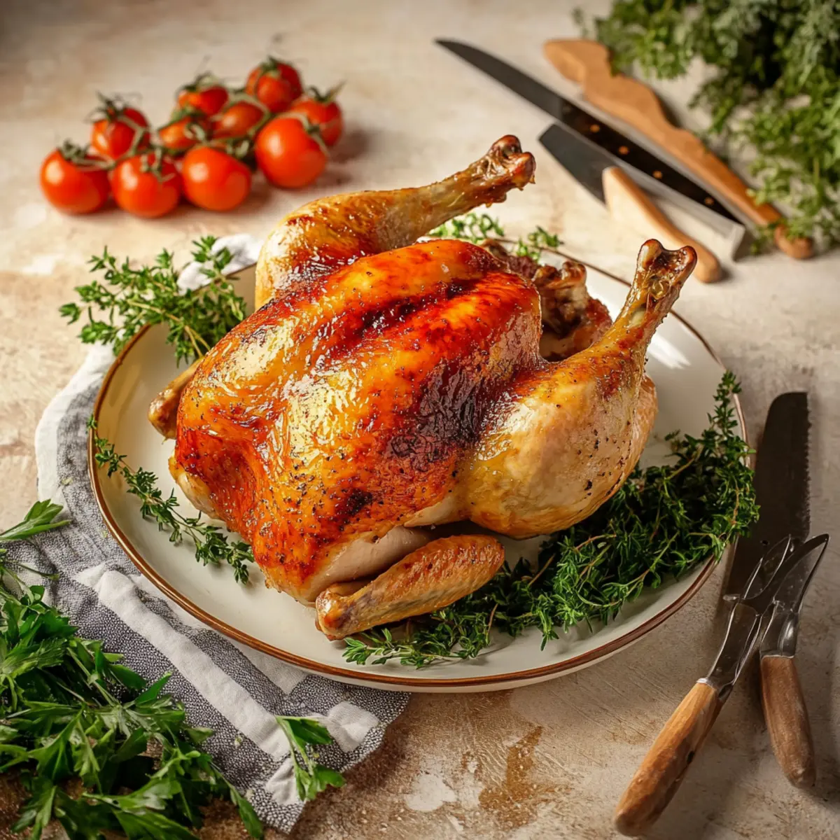 Easy Whole Roasted Chicken Recipe