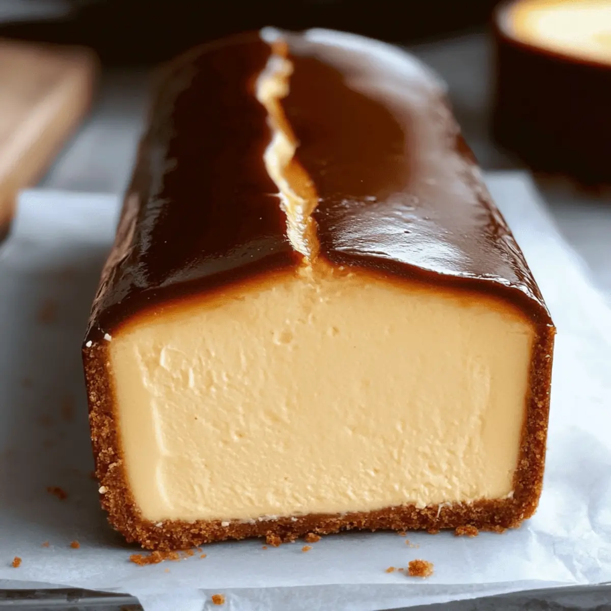 Irresistibly Indulgent Burnt Basque Cheesecake in a Loaf Pan 3